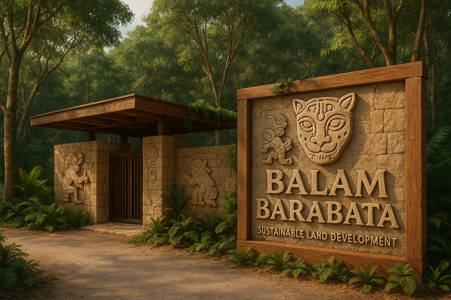 Acceso principal a Balam Barabata