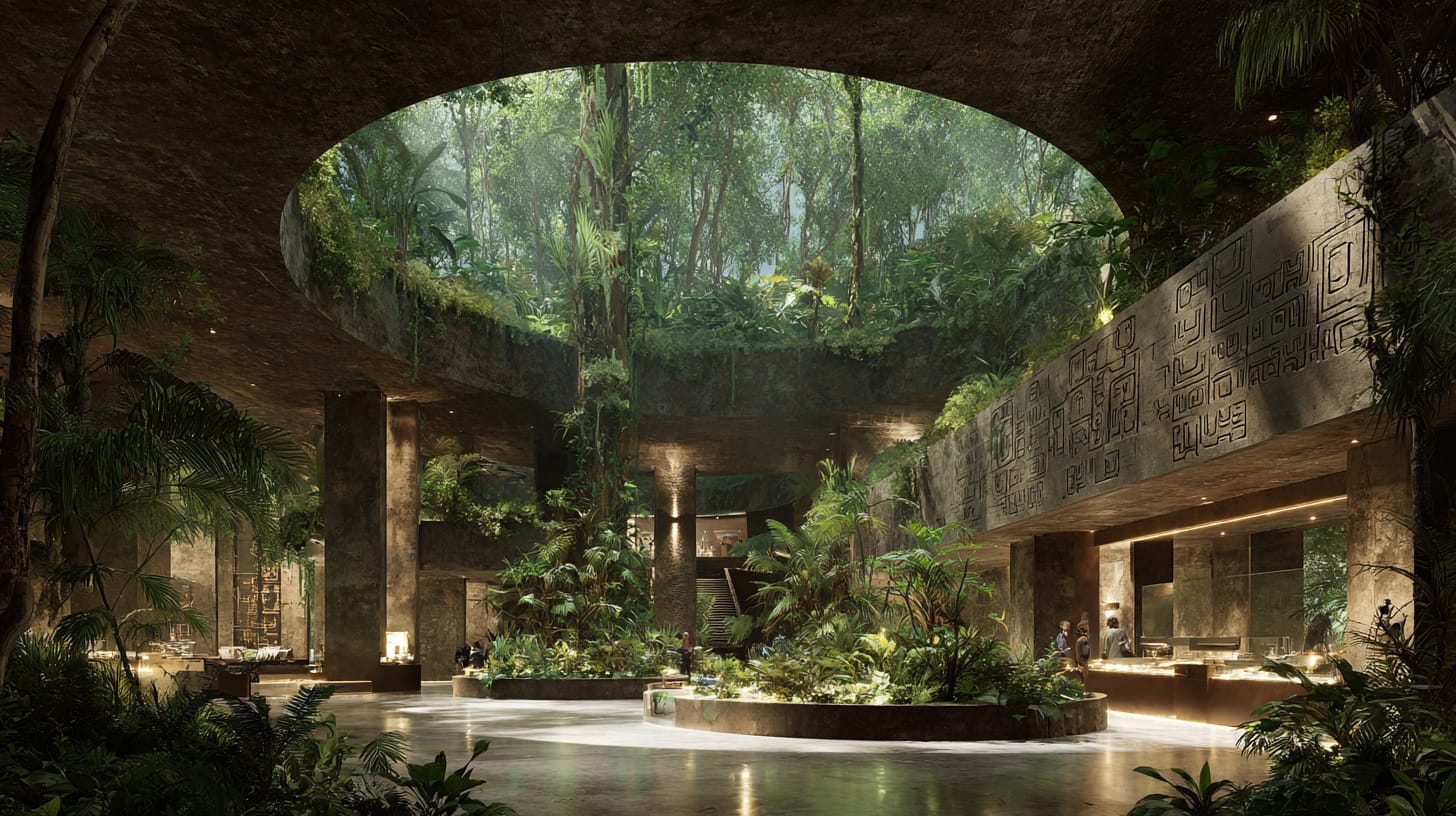 Lobby principal de Balam Barabata